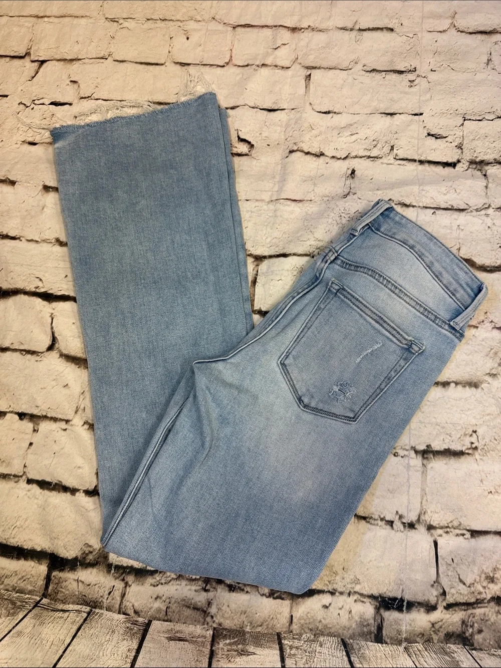 Just Black Denim Made in the USA Mid Rise Flared Jeans Size 26 - Picture 9 of 9
